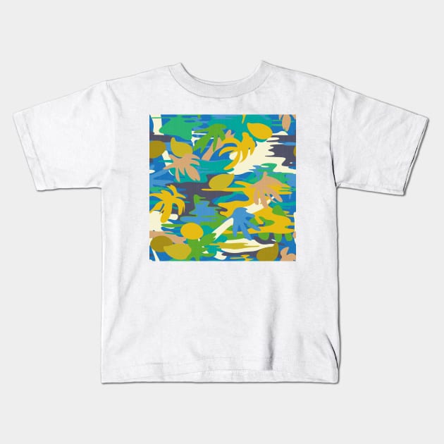 Tahiti Garden III. / Fresh Tropicalia Kids T-Shirt by matise